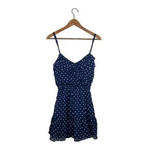 Hollister Polka Dot Mini Dress Layered Ruffles Y2K Beach Summer S